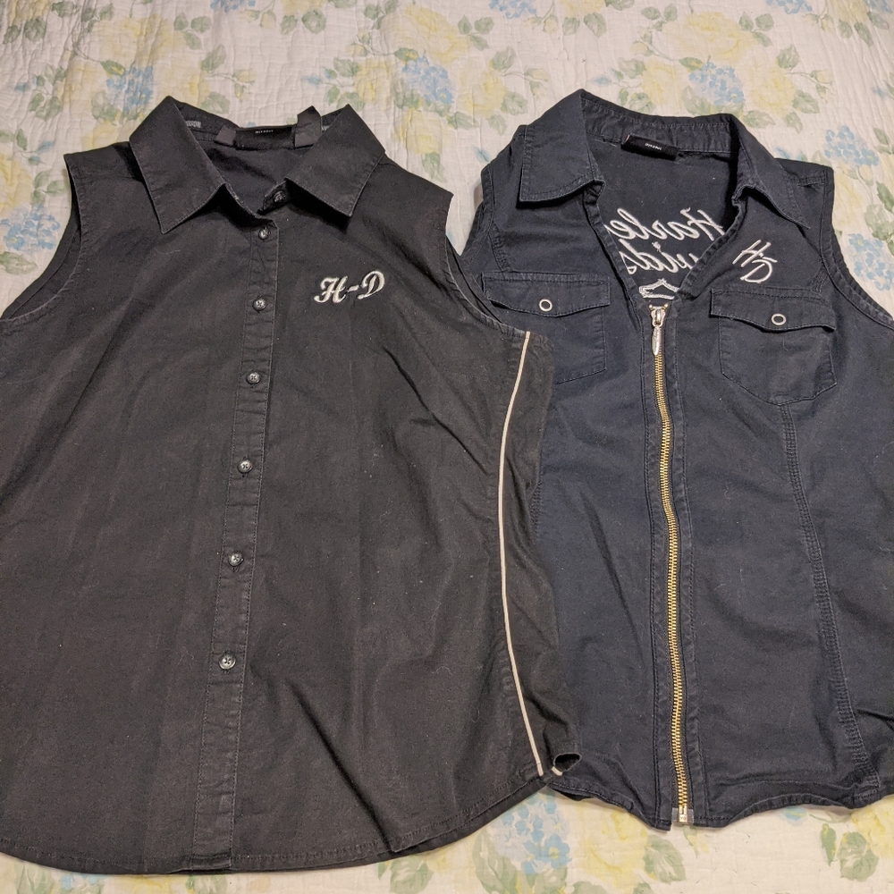 bundle of 2 Harley Davidson sleeveless tops